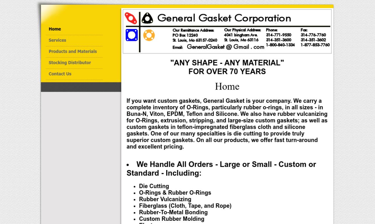 General Gasket Corporation | Gasket Manufacturers